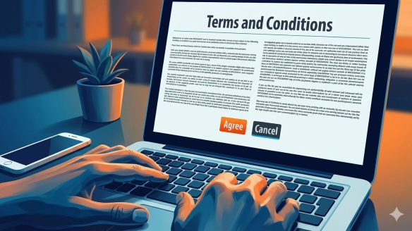 Internet website terms and conditions