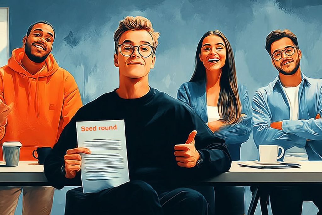 Startup founders preparing for a Seed Round