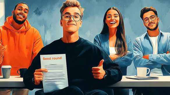 Startup founders preparing for a Seed Round